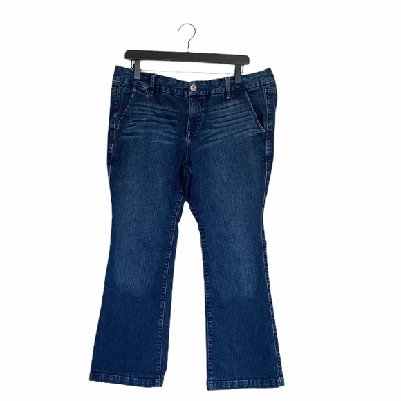 Torrid Dark Wash Extra Short Bootcut Jeans